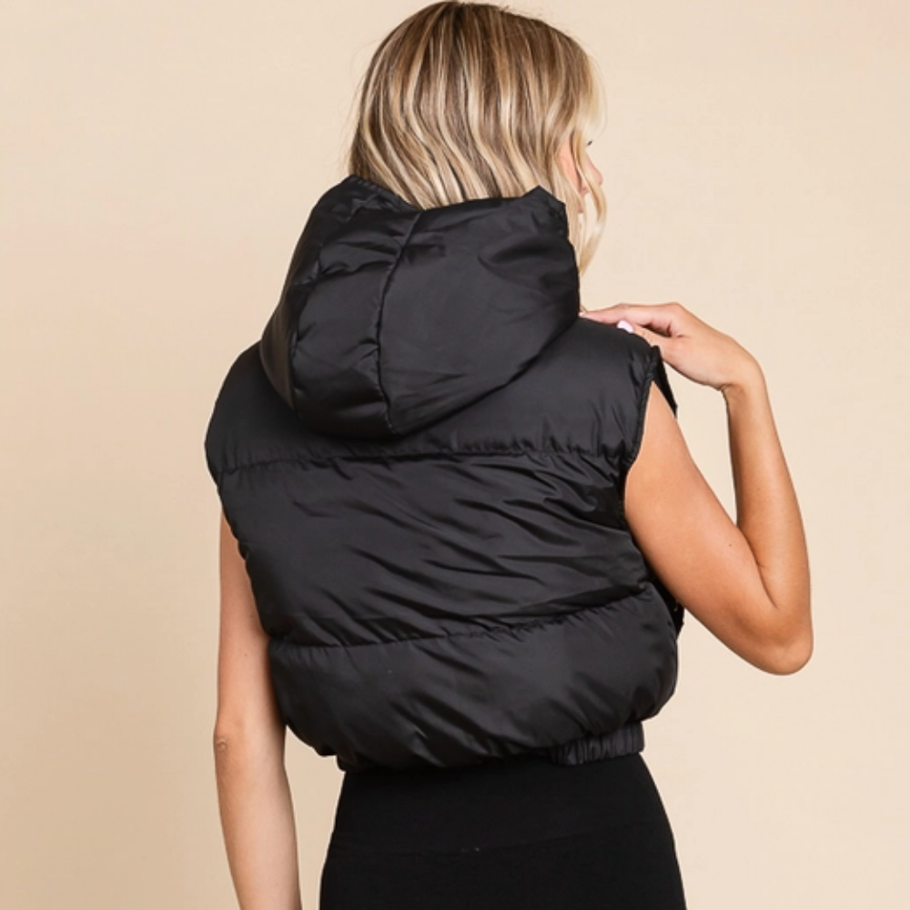 Zip Hoodie Puff Vest (6-Pack)