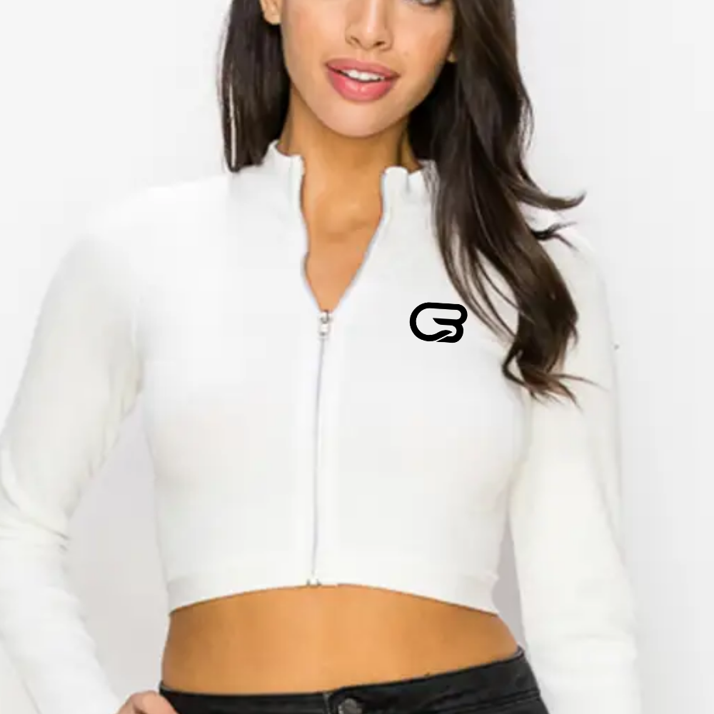 Cyclebar Front Zipper Crop Top (6-Pack)