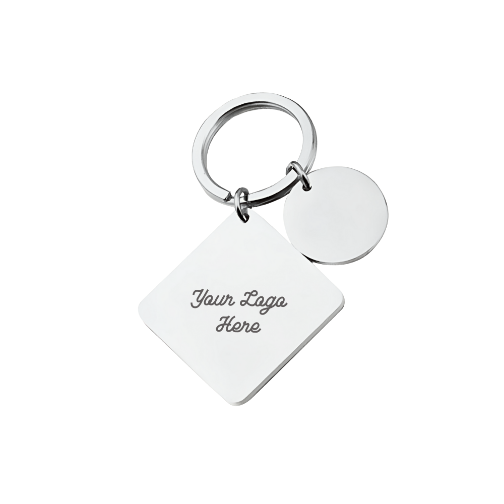 Square Charm Keychain (10-Pack)