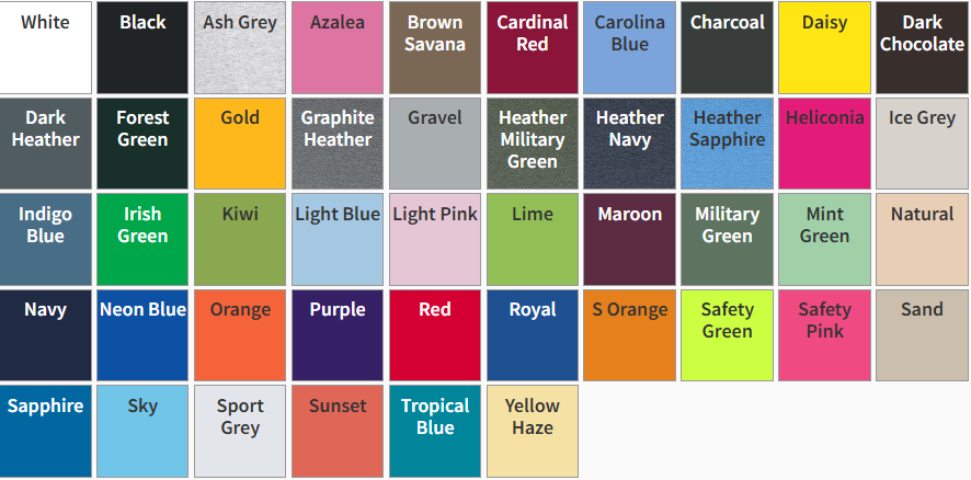 Gildan Heavy Cotton T-Shirt (12pc Minimum)