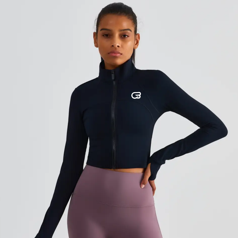 Cyclebar Evelyn Cropped Zip Jacket (12pc Min)