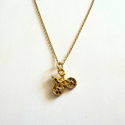 Cyclebar Spin Bike Necklace