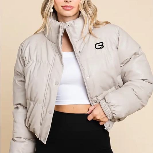 Cyclebar Faux Leather Front Zipper + Buttons Puffer (6-Pack)