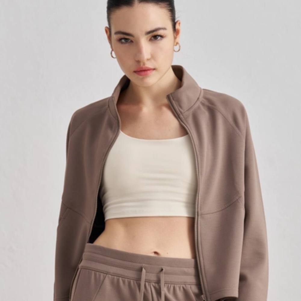 Amelia Aircotton Relaxed Fit Zipper Jacket (12pc Minimum)