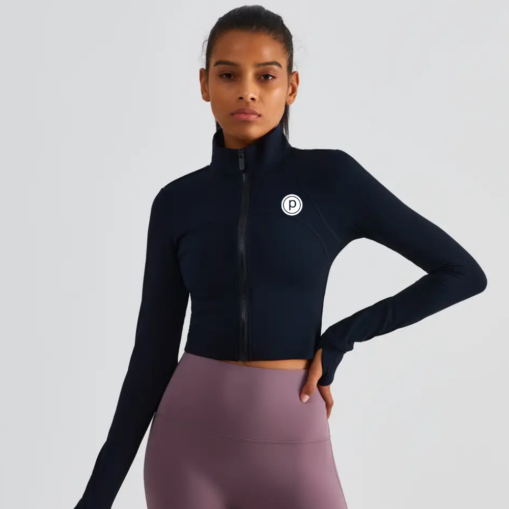Pure Barre Evelyn Cropped Zip Jacket (12pc Min)