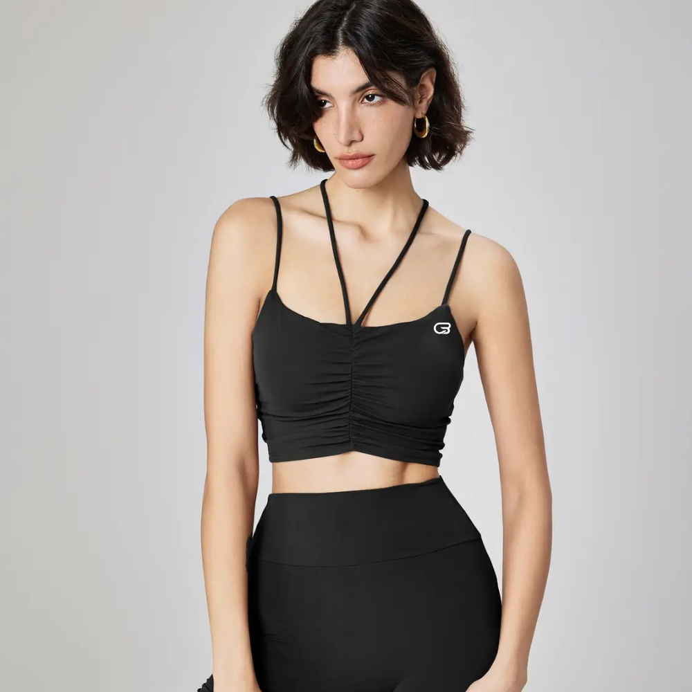 Cyclebar Hattie Halter Neck String Cami Sports Bra (12pc Min)