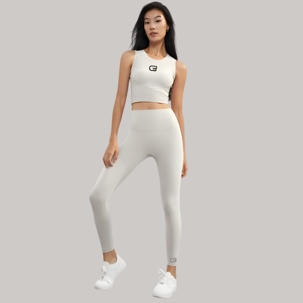 Cyclebar Malibu Rib Tank Bra + Legging Activewear Workout Set (12pc Min)