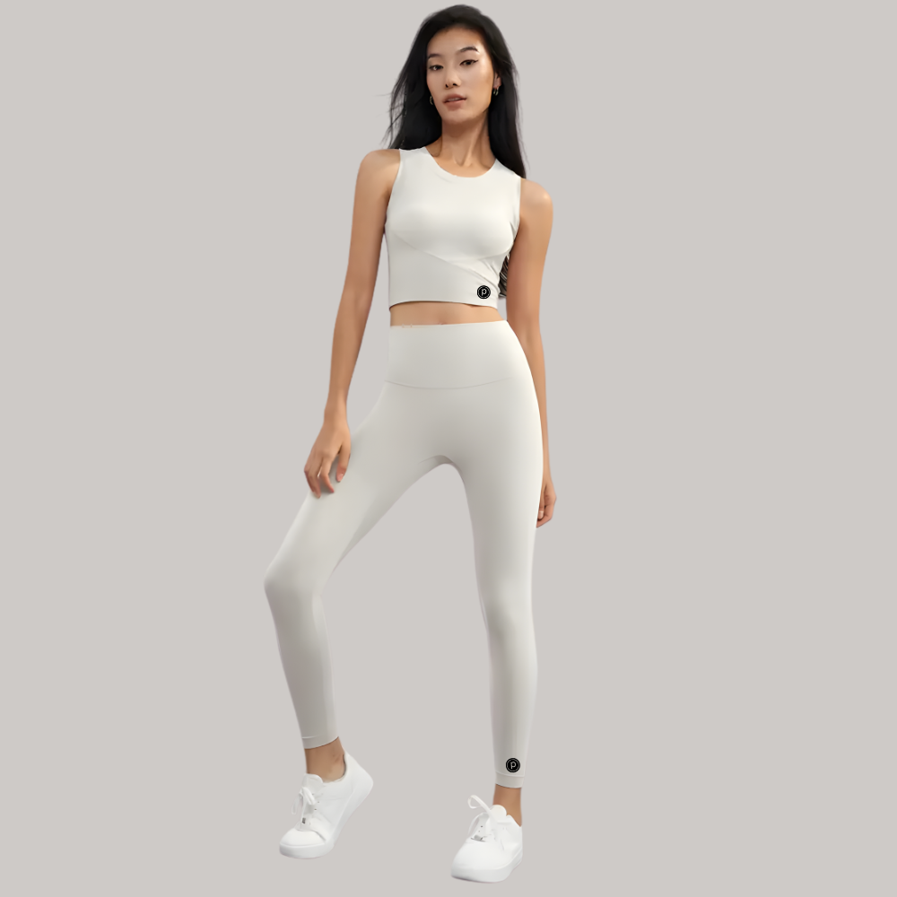 Pure Barre Malibu Rib Tank Bra + Legging Activewear Workout Set  (12pc Min)