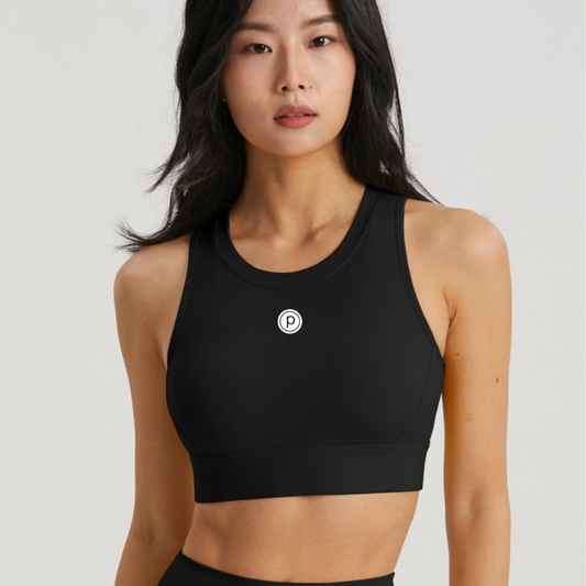 Pure Barre Merida Lycra Molded Cup Open Back Sports Bra (12pc Min)