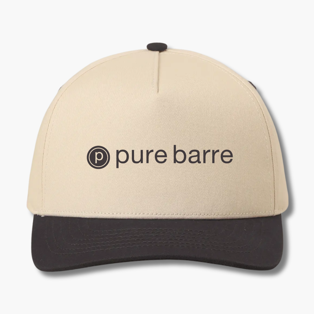 Pure Barre Two-Tone Cotton Baseball Cap (6pc Min)