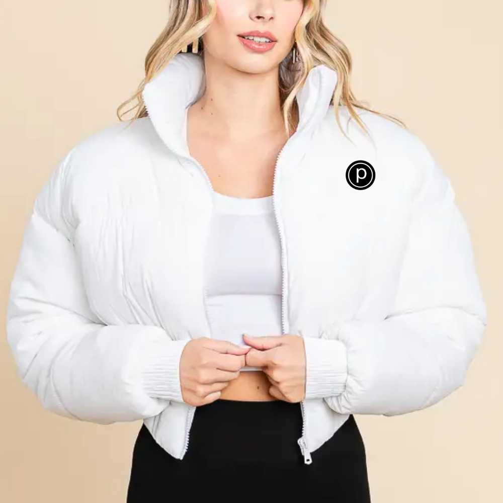 Pure Barre High Neckline Front Zipper Corset Puffer Jacket (6-Pack)