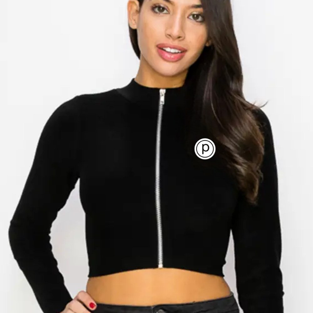 Pure Barre Front Zipper Crop Top (6-Pack)