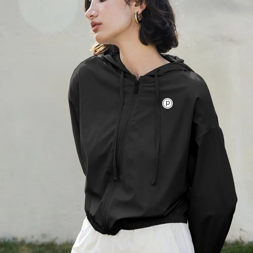 Pure Barre Revival Zipper Outdoor Lightweight Jacket Hoodie (12pc Min)