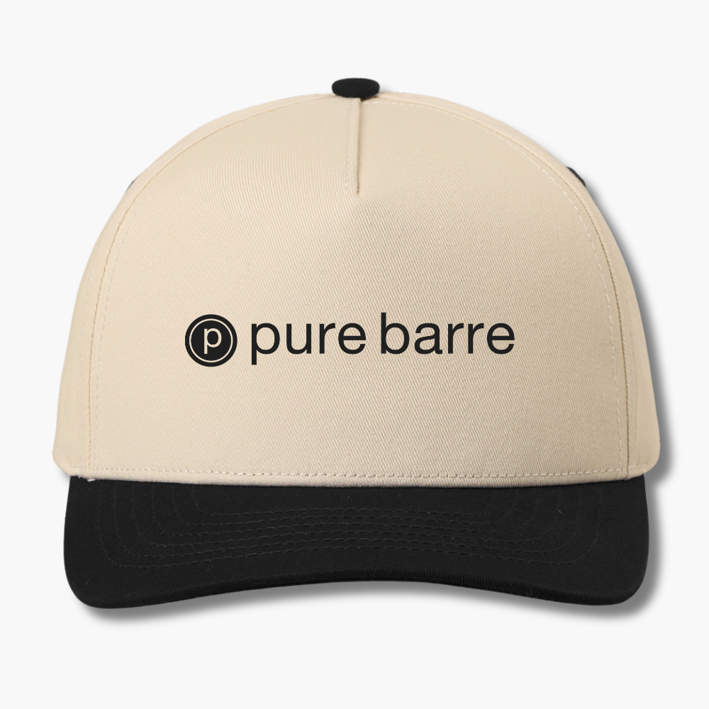Pure Barre Two-Tone Cotton Baseball Cap (6pc Min)