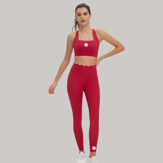 Pure Barre Sylvie Scallop Sports Bra + Legging Active Set (12pc Min)