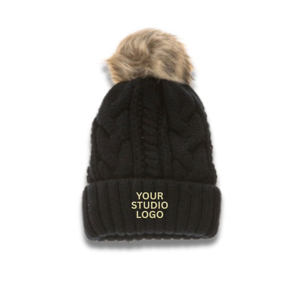 Your Studio Logo Puff Beanie (5pc Min)