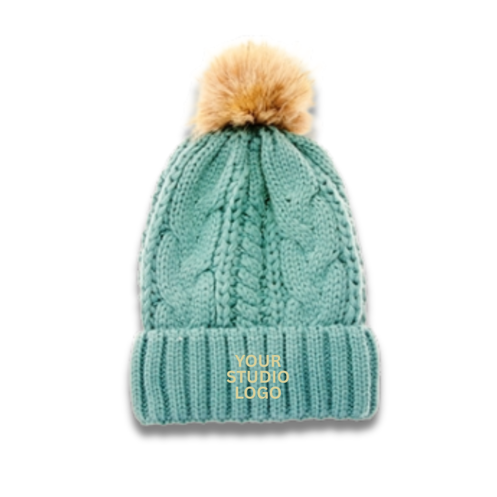 Your Studio Logo Puff Beanie (5pc Min)