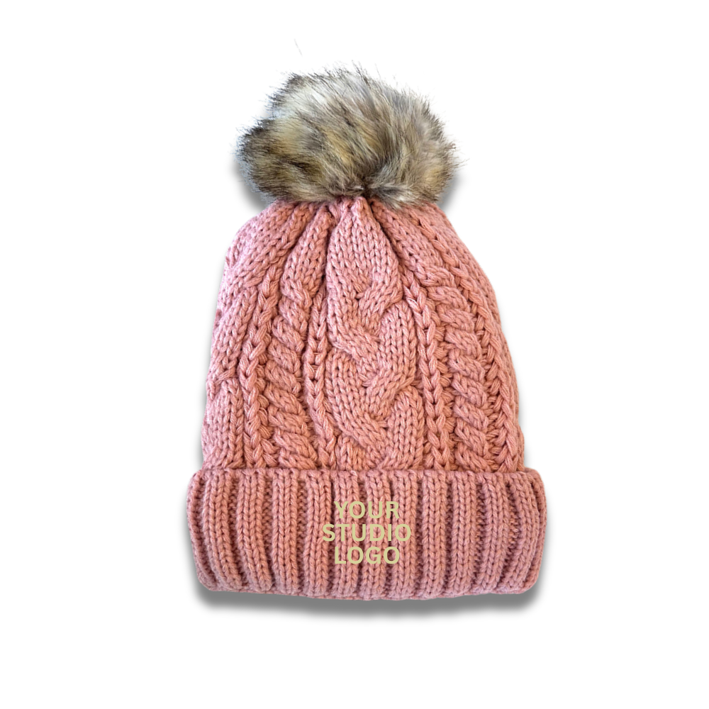 Your Studio Logo Puff Beanie (5pc Min)