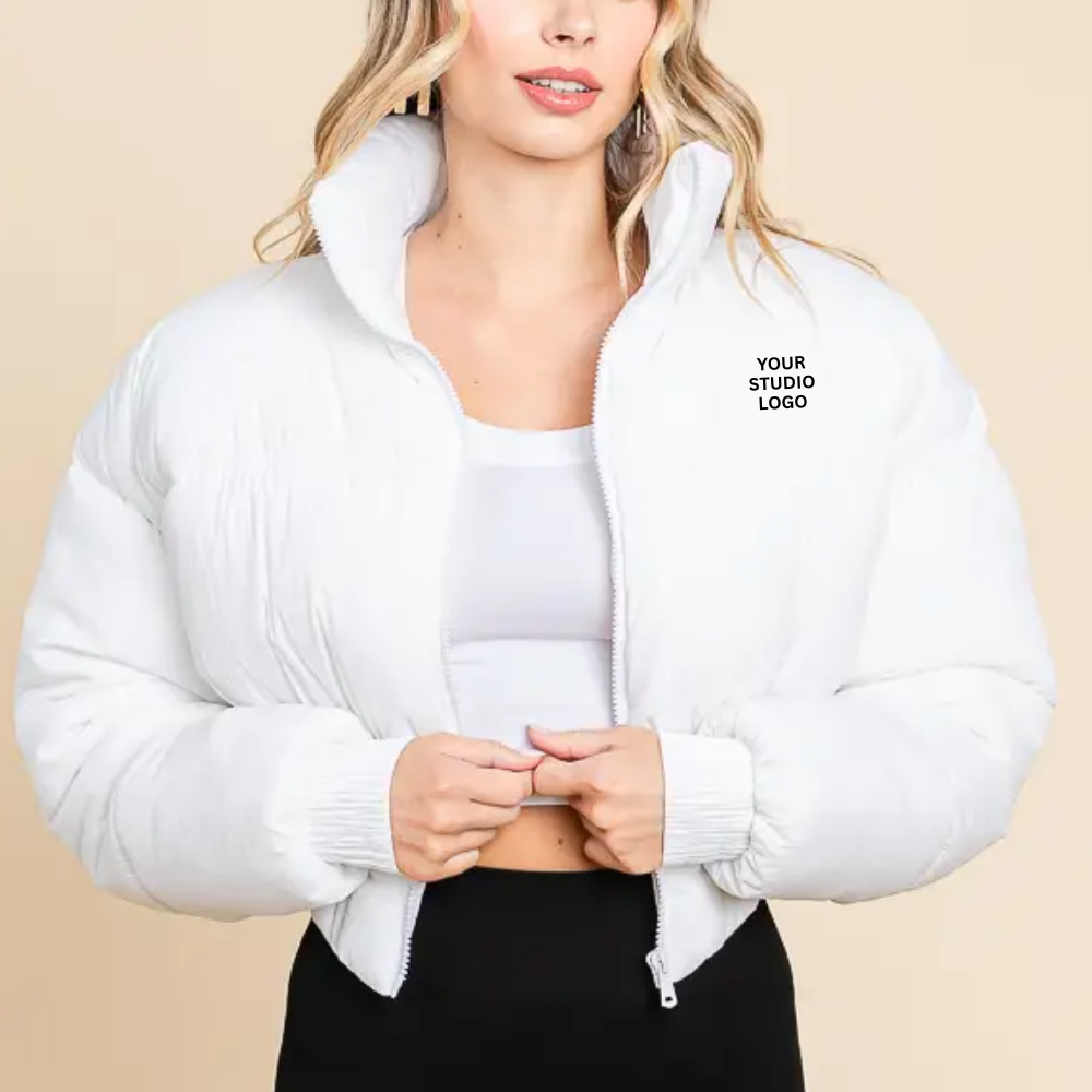 High Neckline Front Zipper Corset Puffer Jacket (6-Pack)